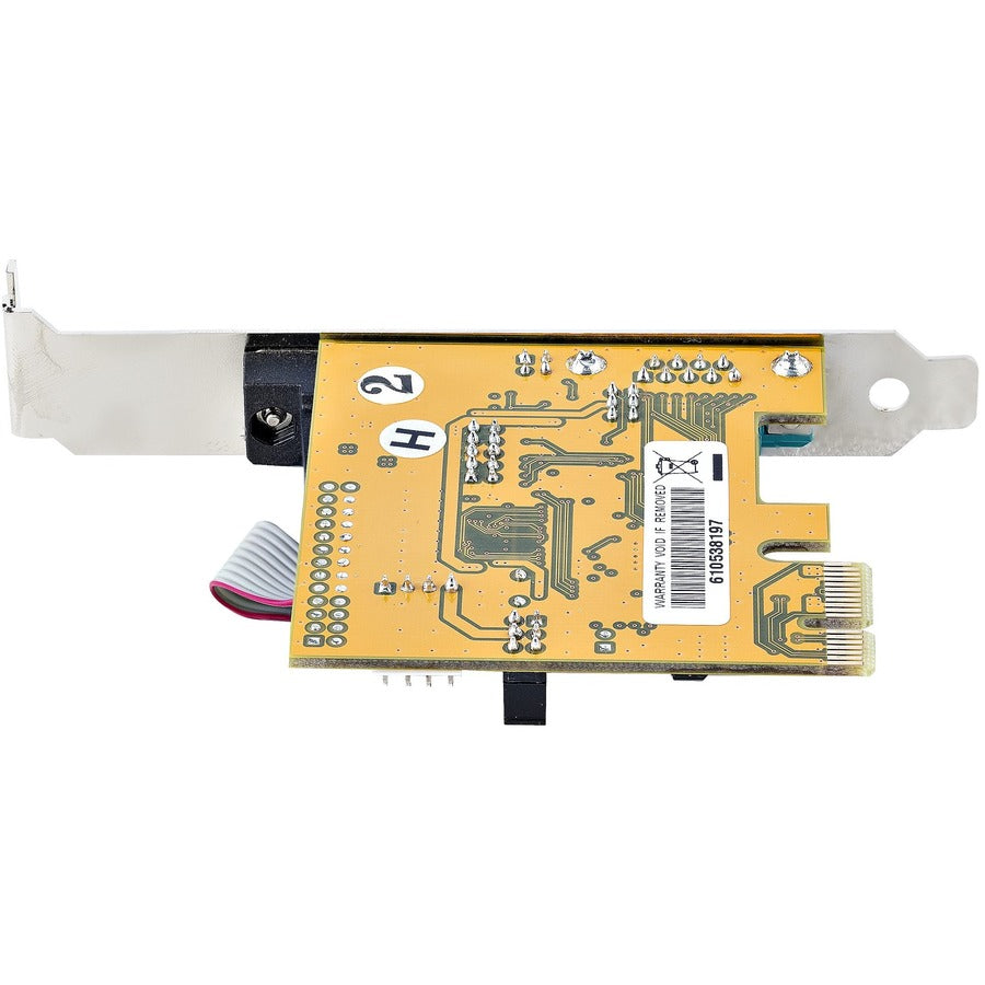 Startech.Com 2-Port Pci Express Serial Card, Dual Port Pcie To Rs232 (Db9) Serial Card, 16C1050 Uart, Com Retention, Windows & Linux