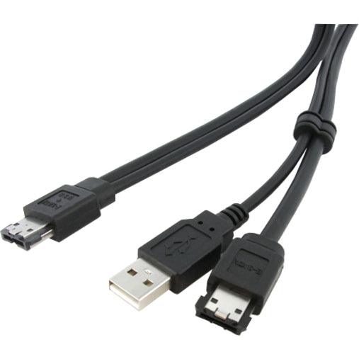 Startech.Com 3 Ft Esata And Usb A To Power Esata Cable - M/M