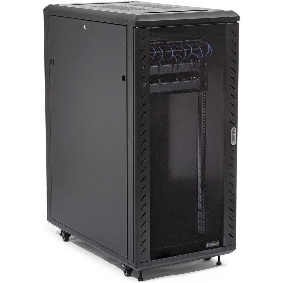 Startech.Com 32U 19" Server Rack Cabinet - Adjustable Depth 6-32" - Flat Pack - Lockable 4-Post