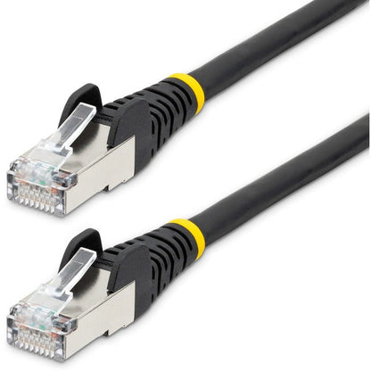 Startech.Com 35Ft Cat6A Ethernet Cable, Black Low Smoke Zero Halogen (Lszh) 10 Gbe 100W Poe S/Ftp Snagless Rj-45 Network Patch Cord