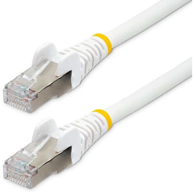 Startech.Com 35Ft Cat6A Ethernet Cable, White Low Smoke Zero Halogen (Lszh) 10 Gbe 100W Poe S/Ftp Snagless Rj-45 Network Patch Cord