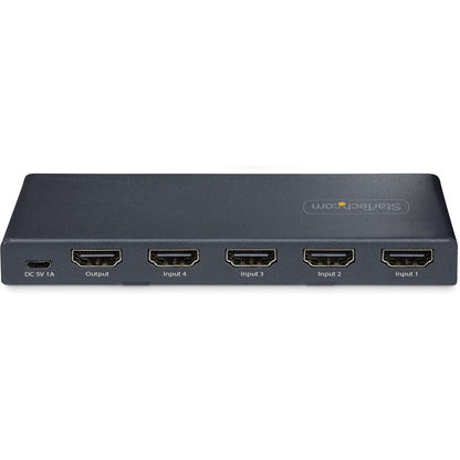 Startech.Com 4-Port 8K Hdmi Switch, Hdmi 2.1 Switcher 4K 120Hz Hdr10+, 8K 60Hz Uhd, Hdmi Switch 4 In 1 Out, Auto/Manual Source Switching