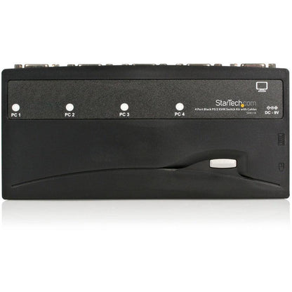 Startech.Com 4 Port Black Ps/2 Kvm Switch Kit With Cables