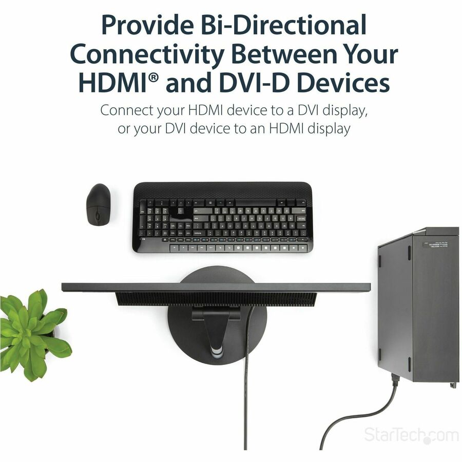HDMI / DVI-D Bi-Directional Cable 6ft (M/M) –