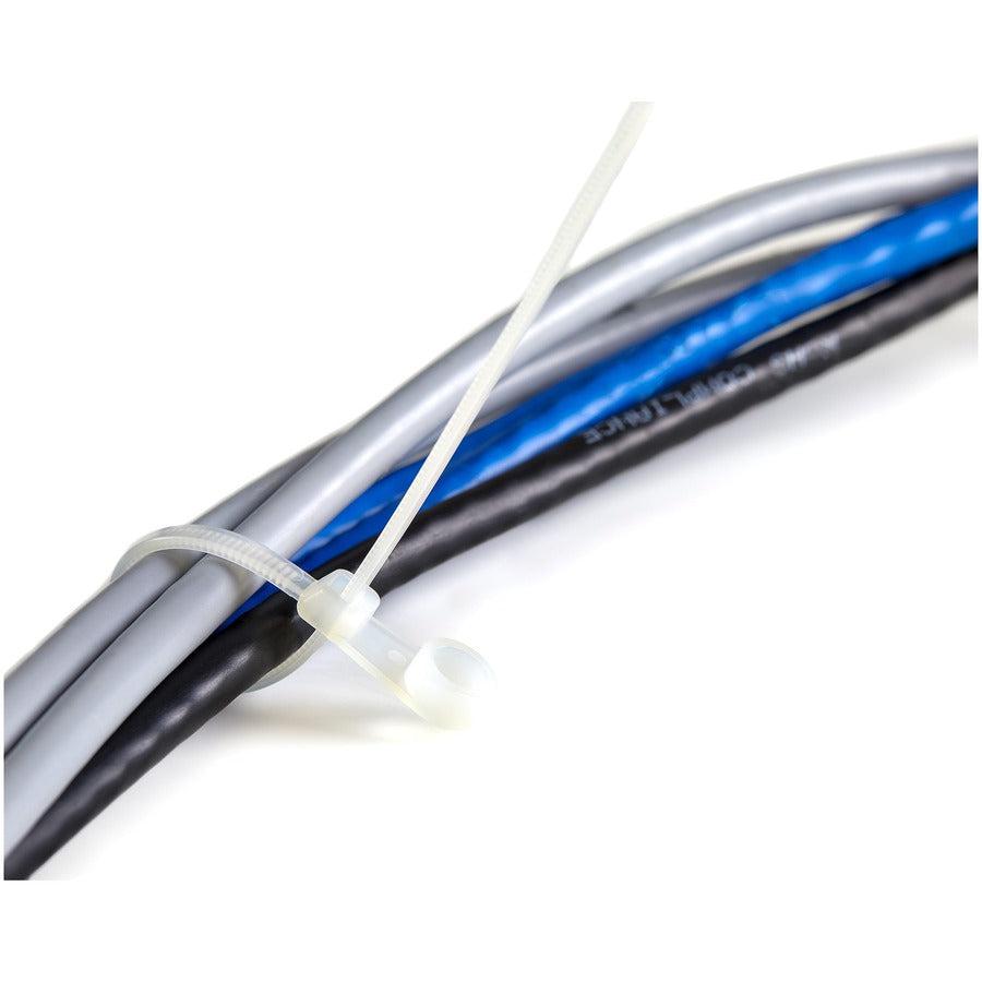 Startech.Com 6"(15Cm) Cable Ties With Mounting Hole - 1/8"(3Mm) Wide, 1-1/2"(40Mm) Bundle Dia.