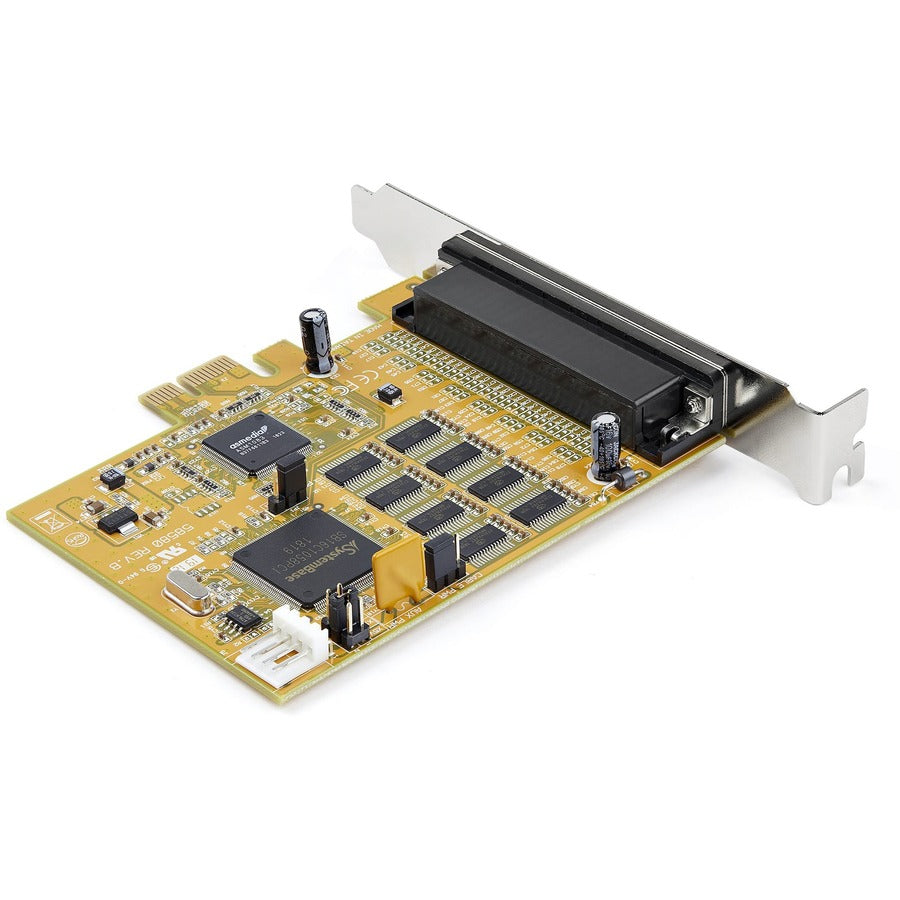 Startech.Com 8-Port Pci Express Rs232 Serial Adapter Card - Pcie To Serial Db9 Rs232 Controller Card - 16C1050 Uart - 15Kv Esd - Win/Linux