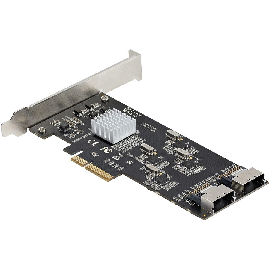 Startech.Com 8 Port Sata Pcie Card - Pci Express 6Gbps Sata Expansion Adapter Card With 4 Host