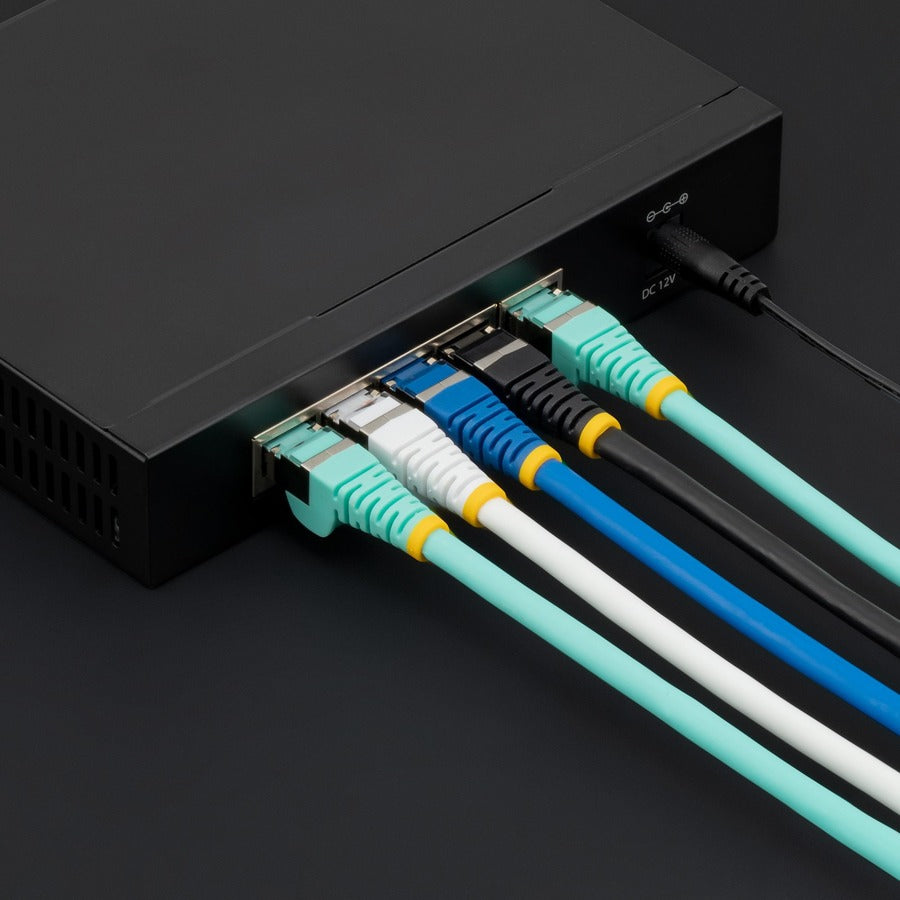 Startech.Com 9Ft Cat6A Ethernet Cable, Aqua Low Smoke Zero Halogen (Lszh) 10 Gbe 100W Poe S/Ftp Snagless Rj-45 Network Patch Cord