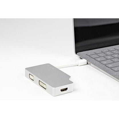 Startech.Com Aluminum Travel A/V Adapter: 3-In-1 Mini Displayport To Vga, Dvi Or Hdmi - 4K