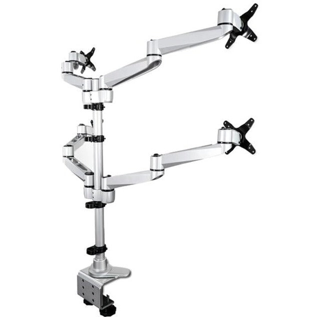 Startech.Com Desk Mount Quad Monitor Arm – Premium Articulating Vesa 4 Monitor Mount 2X2 Up To 27" –