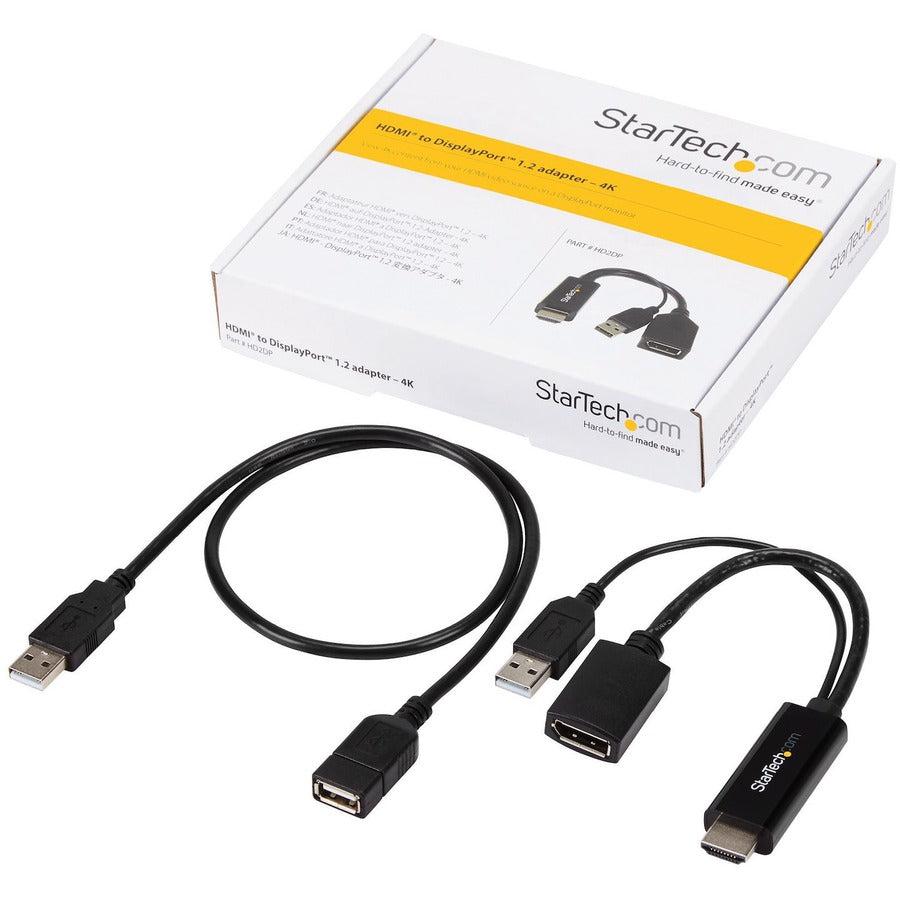 Startech.Com Hdmi To Displayport Adapter - 4K 30Hz