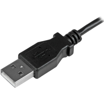 Startech.Com Micro-Usb Charge-And-Sync Cable M/M - Left-Angle Micro-Usb - 24 Awg - 2 M (6 Ft.)