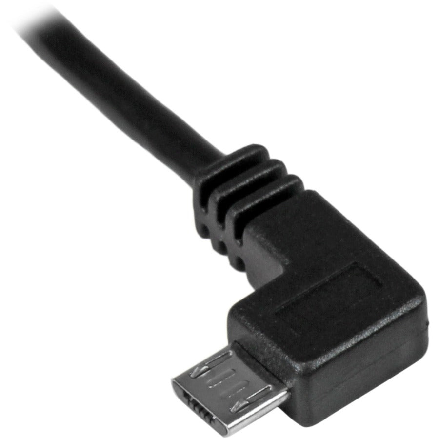 Startech.Com Micro-Usb Charge-And-Sync Cable M/M - Left-Angle Micro-Usb - 24 Awg - 2 M (6 Ft.)