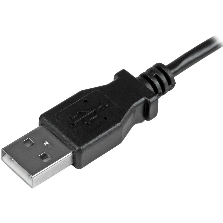 Startech.Com Micro-Usb Charge-And-Sync Cable M/M - Left-Angle Micro-Usb - 30/24 Awg - 1 M (3 Ft.)