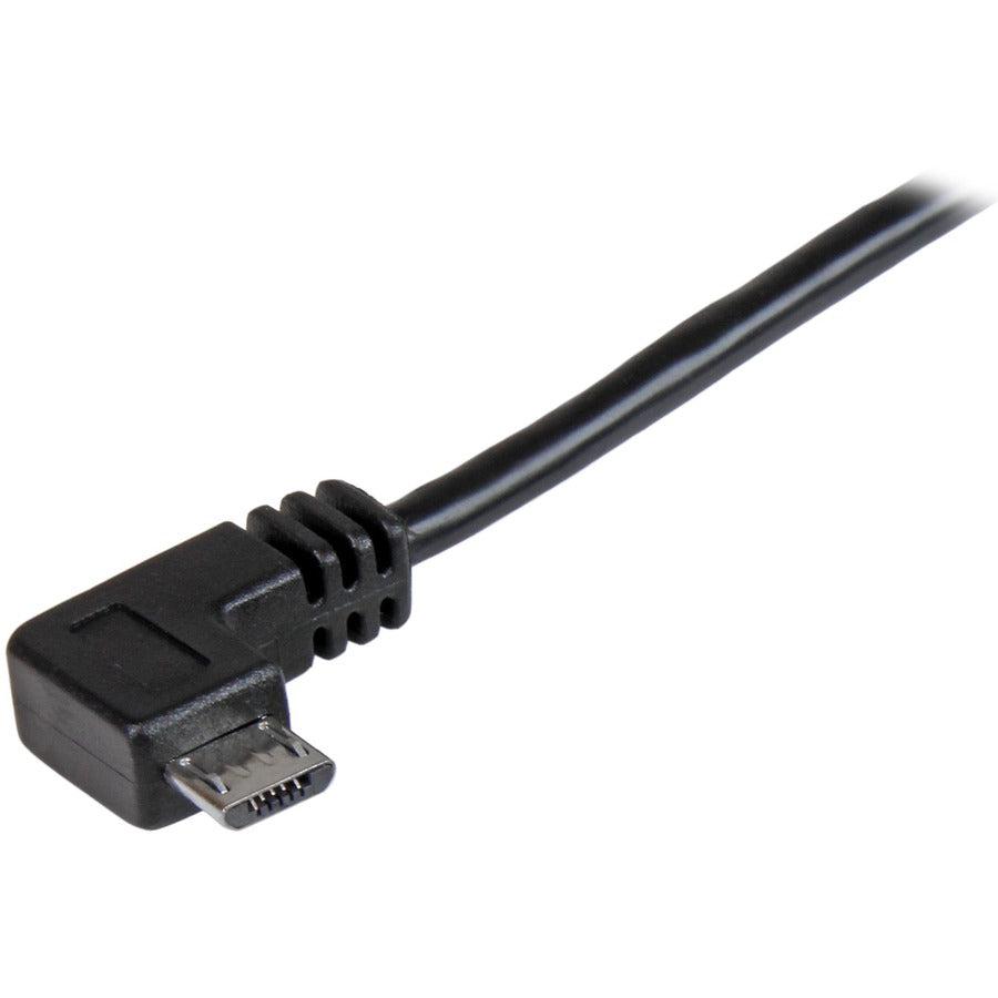 Startech.Com Micro-Usb Charge-And-Sync Cable M/M - Right-Angle Micro-Usb - 30/24 Awg - 1 M (3 Ft.)