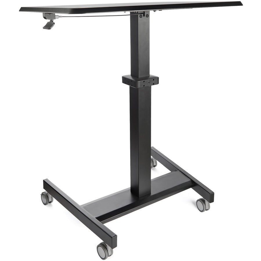 Startech.Com Mobile Standing Desk - Portable Sit-Stand Ergonomic Height Adjustable Cart On Wheels - Rolling Computer/Laptop Workstation