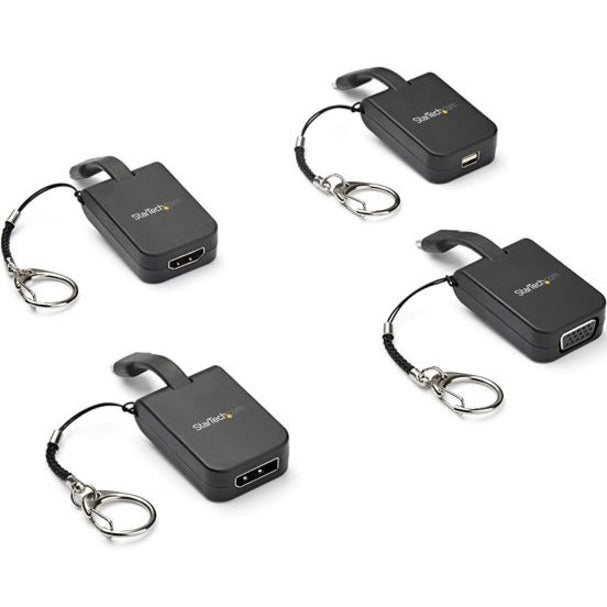 Startech.Com Portable Usb-C To Vga Adapter With Quick-Connect Keychain