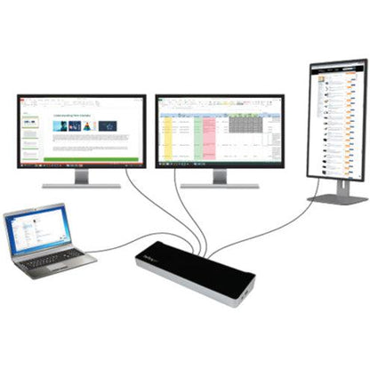 Startech.Com Triple-Monitor Usb 3.0 Docking Station - 1X Hdmi - 2X Displayport