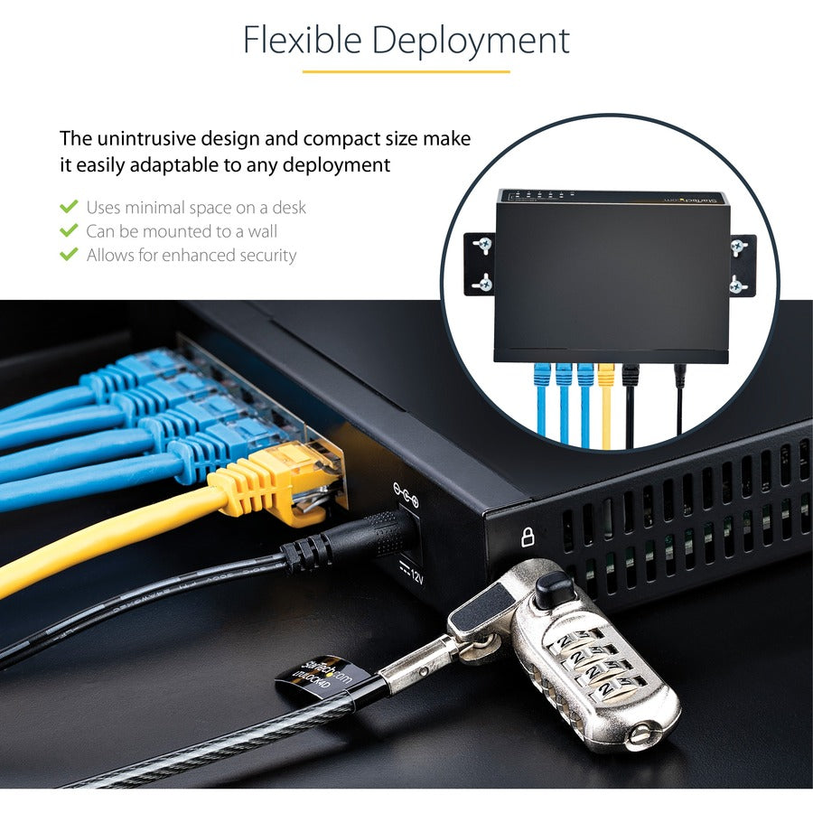 Startech.Com Unmanaged 2.5G Switch - 5 Port Gigabit Switch - 2.5Gbase-T Unmanaged Switch - Network