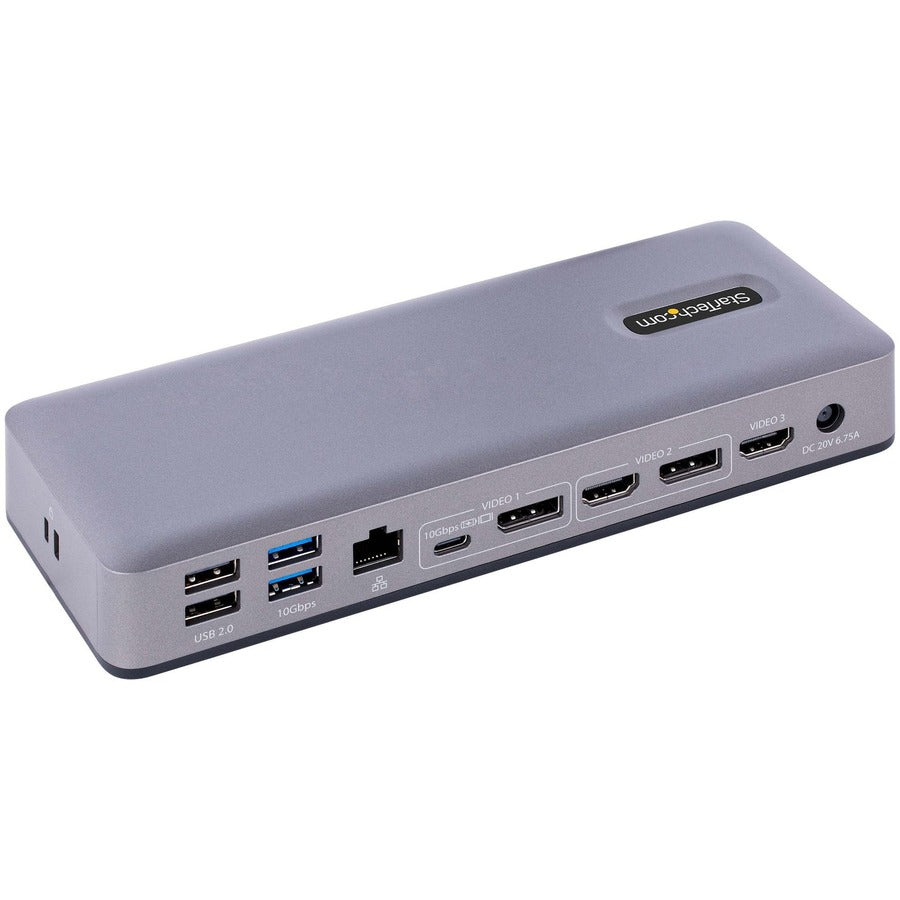 Startech.Com Usb-C Docking Station, Hdmi/Dp/Dp Alt Mode Usb-C Dock, Triple/Dual 4K, 7X Usb Hub, 60W Pd, Gbe, Wwcb Certified