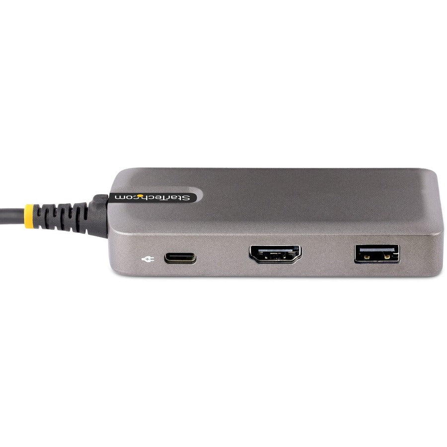 Startech.Com Usb-C Multiport Adapter, 4K 60Hz Hdmi, 3-Port Usb Hub, 100W Power Delivery Pass-Through, Certified Works With Chromebook