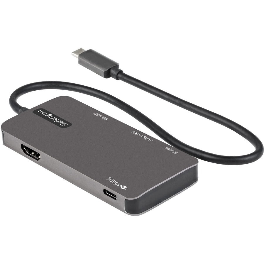 Startech.Com Usb C Multiport Adapter - Usb-C To 4K Hdmi, 100W Power Delivery Pass-Through,