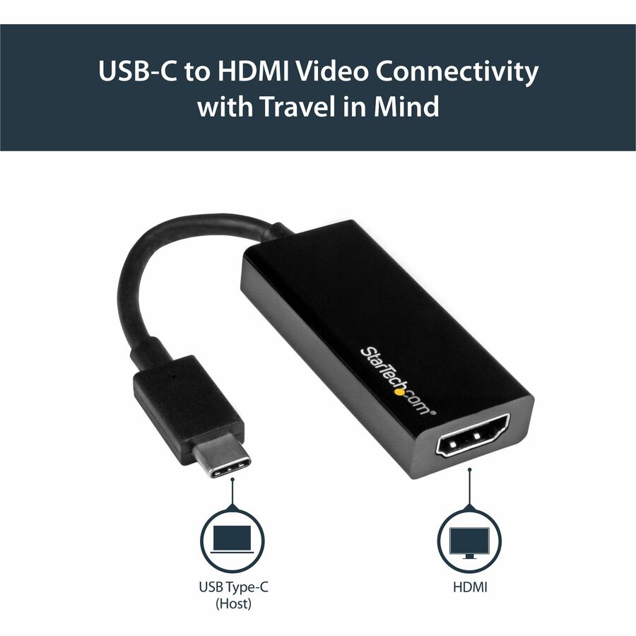 Startech.Com Usb-C To Hdmi Video Adapter Converter - 4K 30Hz - Thunderbolt 3 Compatible - Usb 3.1