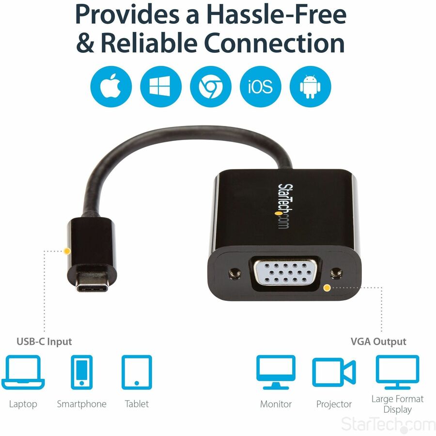 Startech.Com Usb-C To Vga Adapter