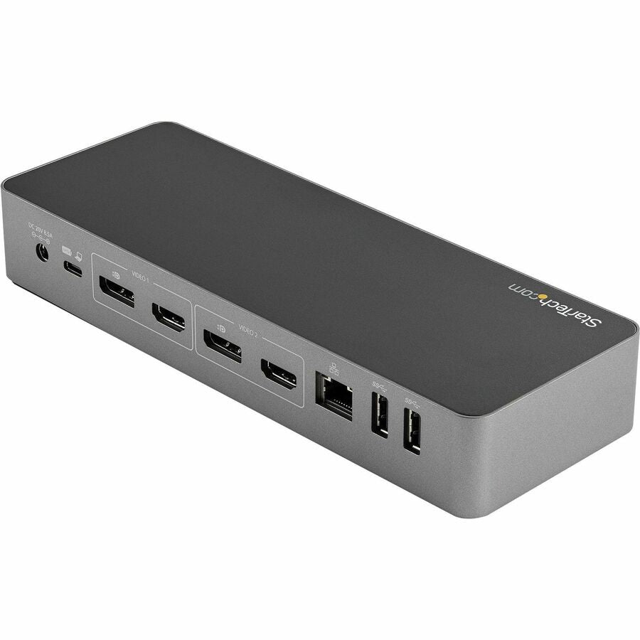 Startech.Com Usb-C & Usb-A Dock - Hybrid Universal Laptop Docking Station With 100W Power Delivery - Dual Monitor 4K 60Hz Hdmi & Displayport - 4X Usb 3.1 Gen 1 Hub, Gbe - Windows & Mac