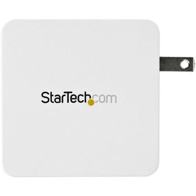 Startech.Com Usb C Wall Charger - 60W Pd 1M Cable - Portable Usb Type C Fast Charger - Universal