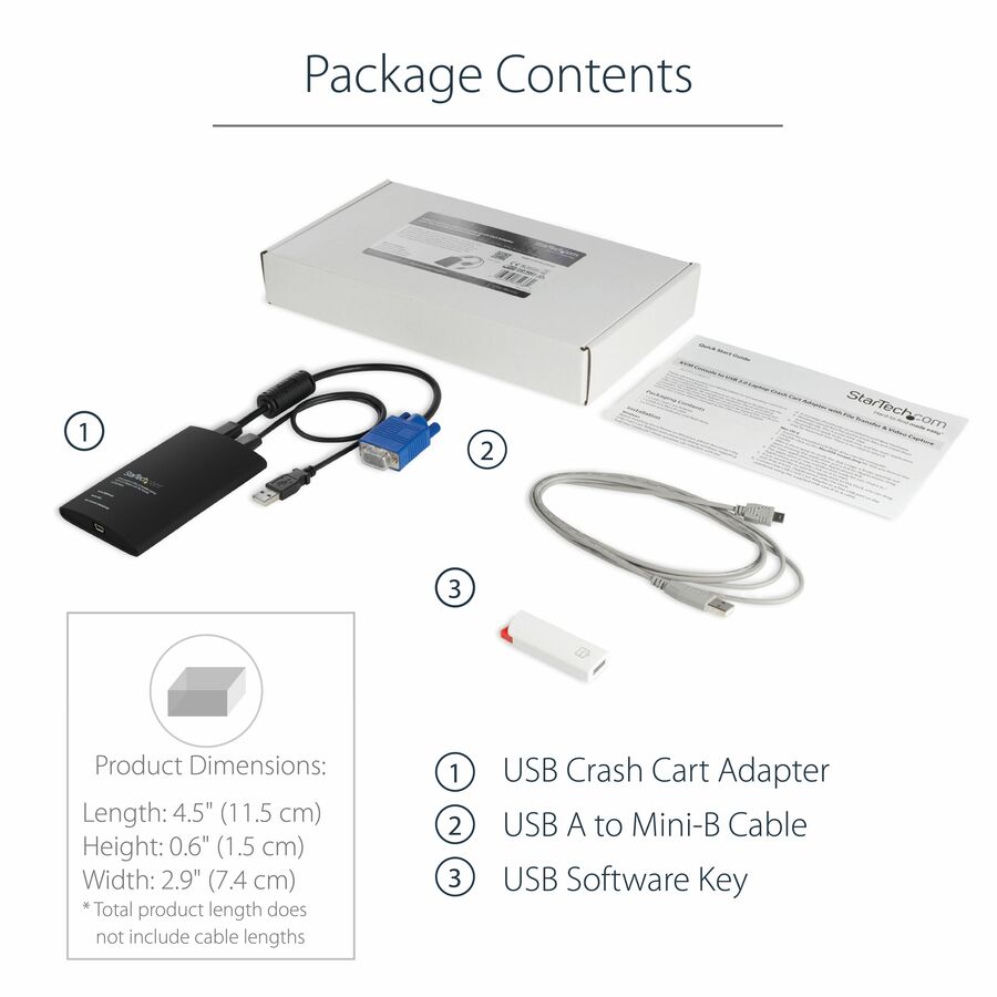 Startech.Com Usb Crash Cart Adapter With File Transfer & Video Capture