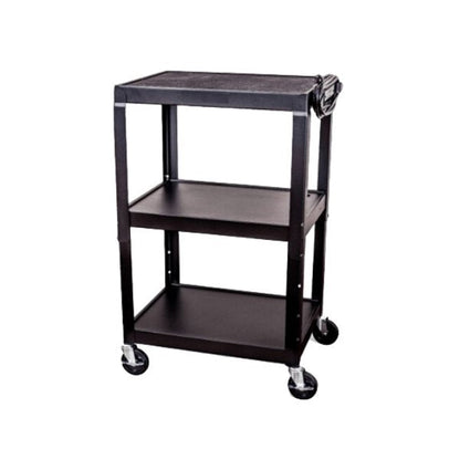 Steel Adjustable Height AV Cart