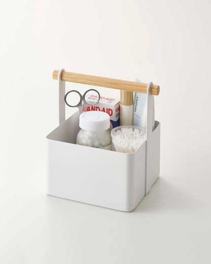 Storage Caddy - 2 Sizes - Steel + Wood