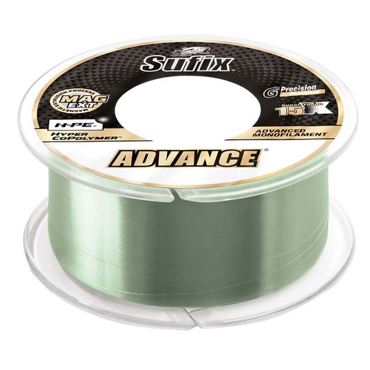 Sufix Advance&reg; Monofilament - 10lb - Low-Vis Green - 330 yds