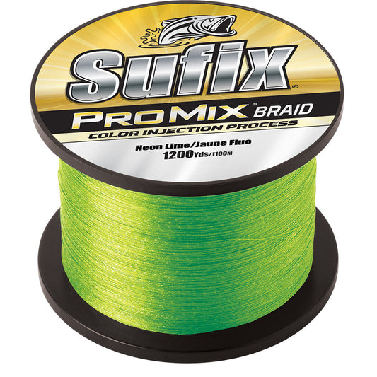 Sufix ProMix&reg; Braid - 15lb - Neon Lime - 1200 yds