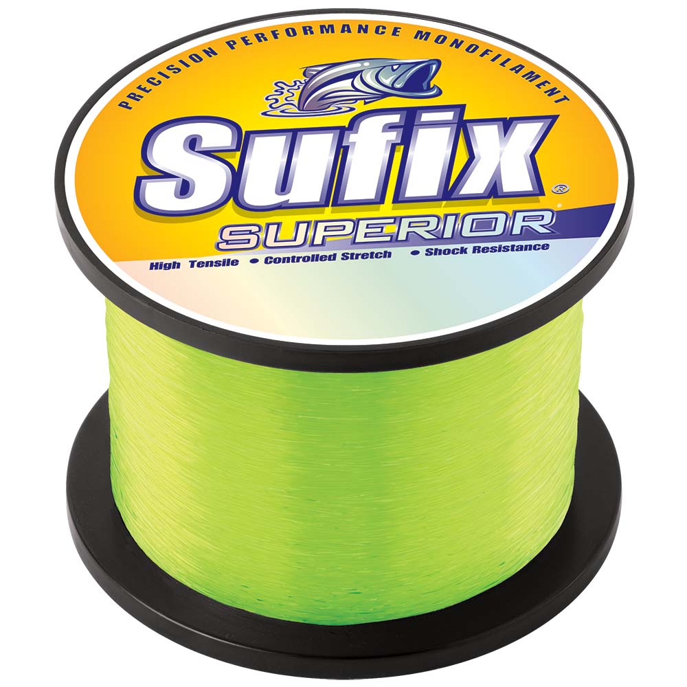 Sufix Superior Hi-Vis Yellow Monofilament - 100lb - 1205 yds