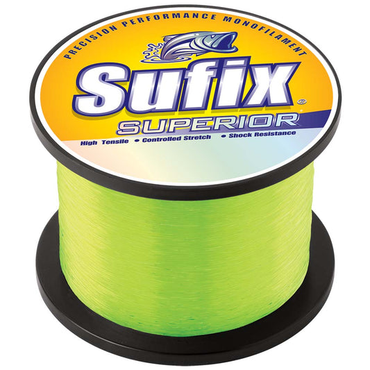 Sufix Superior Hi-Vis Yellow Monofilament - 100lb - 1205 yds