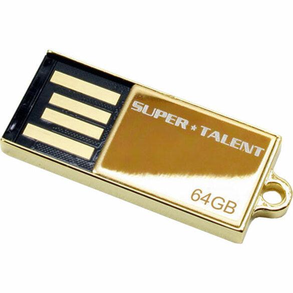 Super Talent Pico-C 64Gb Gold Edition Usb 2.0 Flash Drive