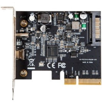 Syba Multimedia Usb-C 3.2 Gen 2X2 + 20W Qc Port Pci-E Gen 3 X4 Expansion Card