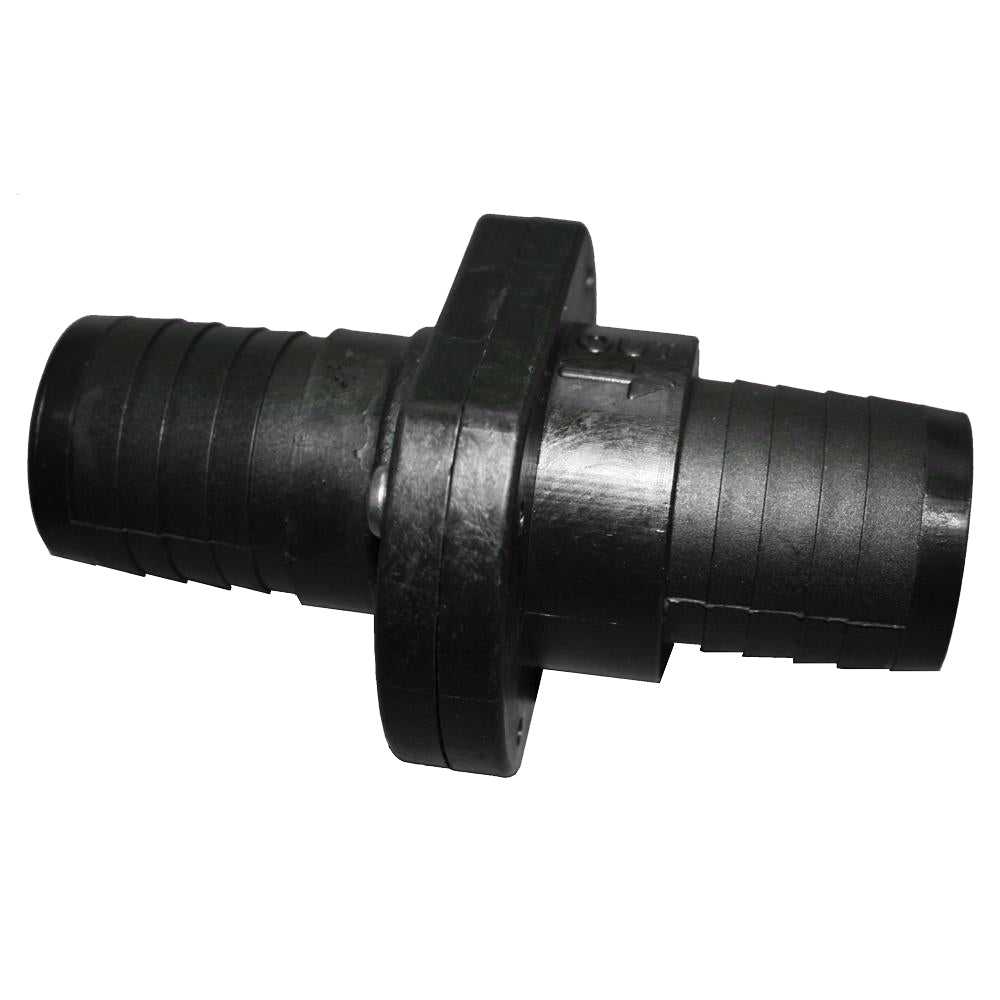 T-H Marine Double Barb Inline Scupper Check Valve - 1-1/2" - Black