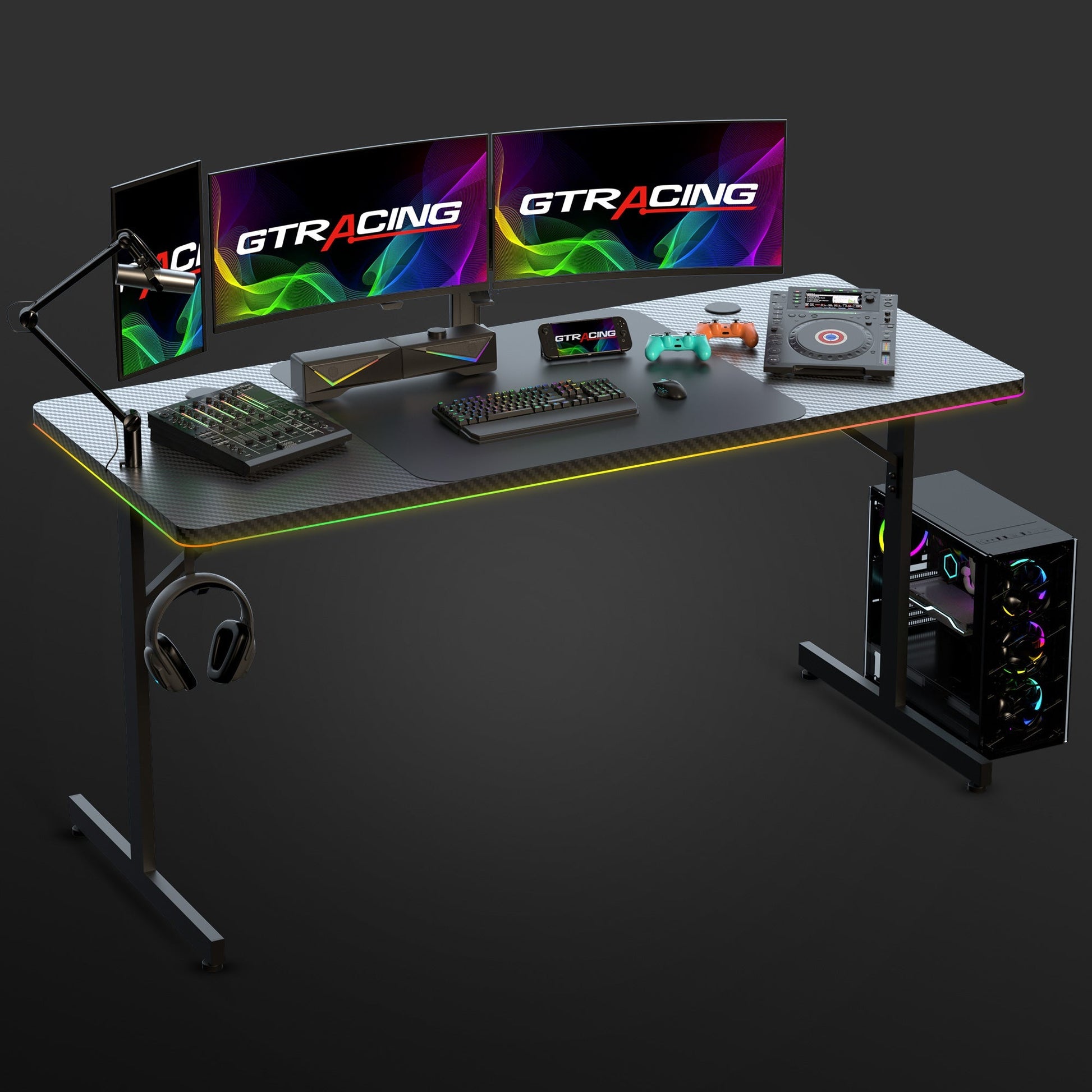 T-Shaped Series RGB Gaming Desk GTP200