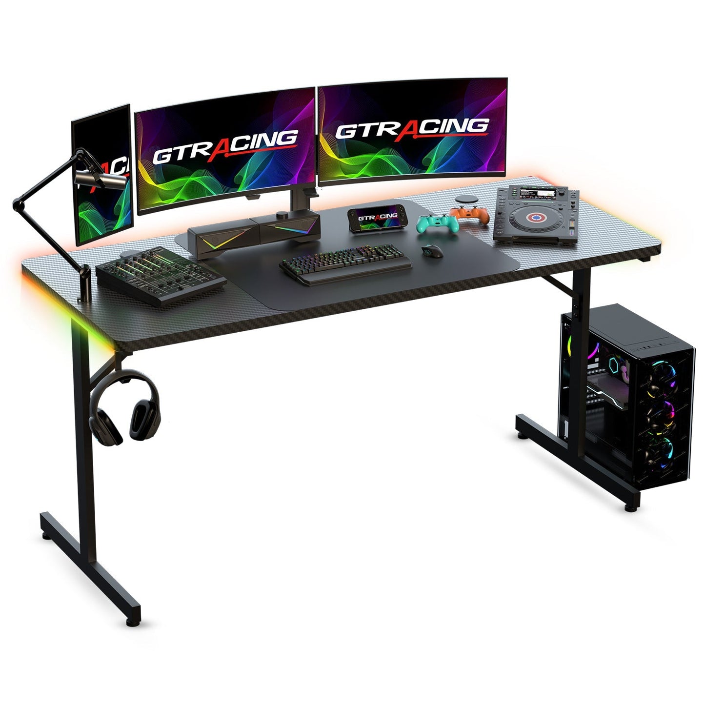 T-Shaped Series RGB Gaming Desk GTP200