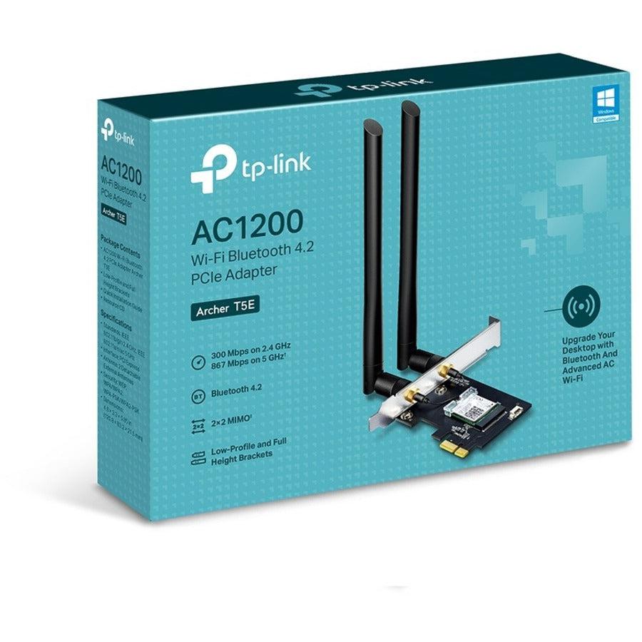 TP-Link Archer T5E - Bluetooth 4.2, Dual Band Wireless Network Card (2.4Ghz and 5Ghz) for Gaming, Streaming