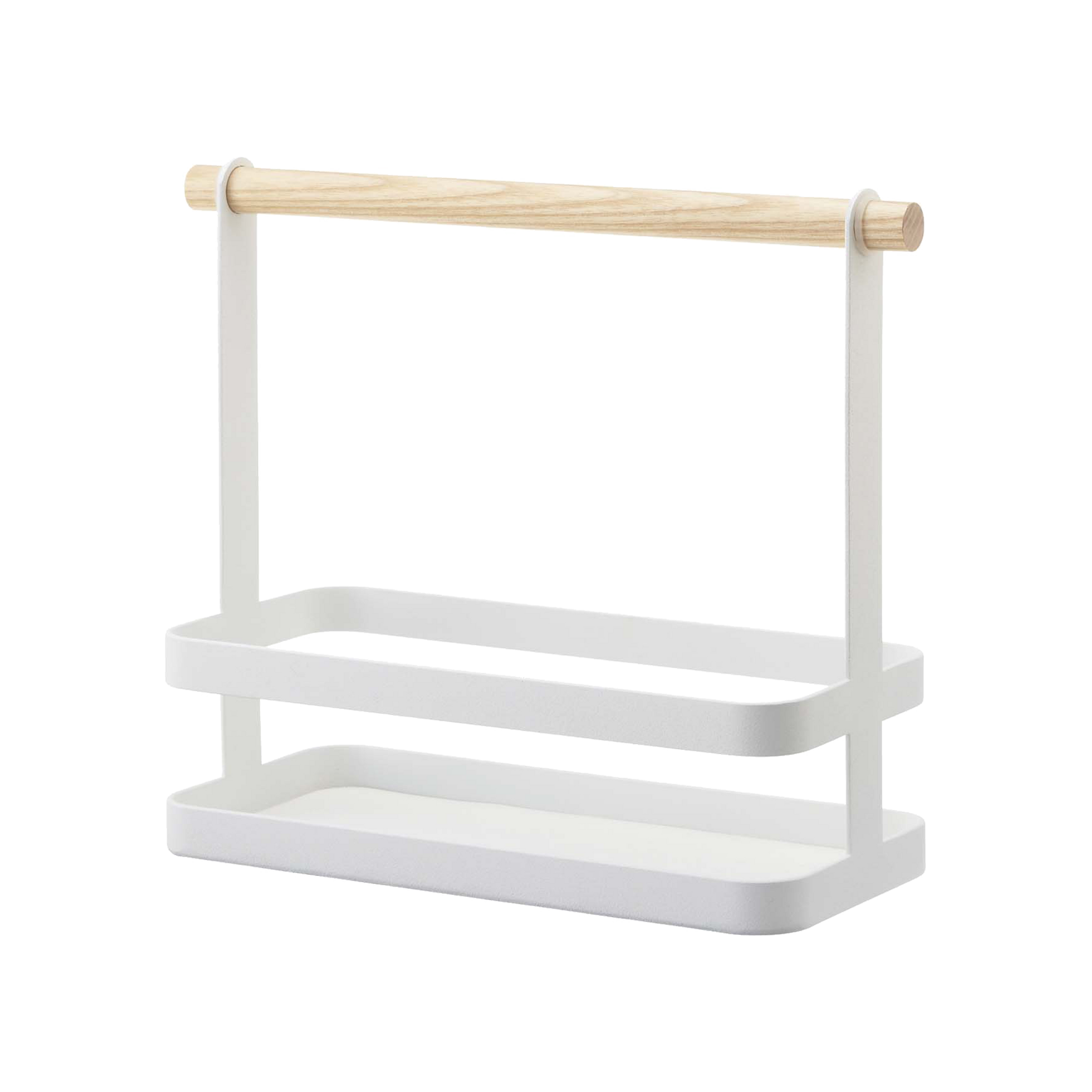 Tabletop Storage Caddy - Steel + Wood