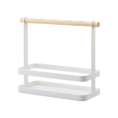 Tabletop Storage Caddy - Steel + Wood