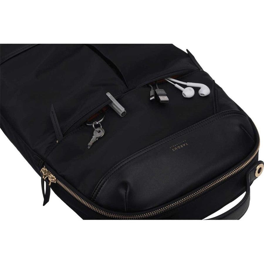 Targus Newport Backpack Black Leatherette, Nylon