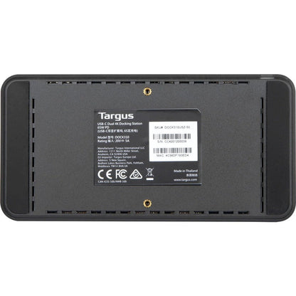 Targus Universal Usb-C Dv4K Docking Station With 65W Power Delivery