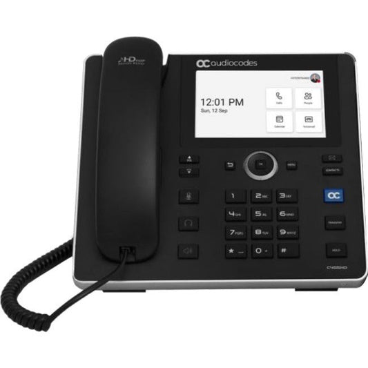 Teams C455Hd Ip-Phone Poe Gbe Black With Integrated Bt And Dual Band Wi-Fi