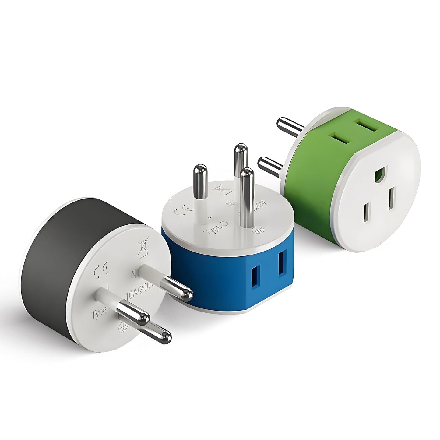 Thailand Travel Adapter - 2 in 1 - Type O - Compact Design (US-18)