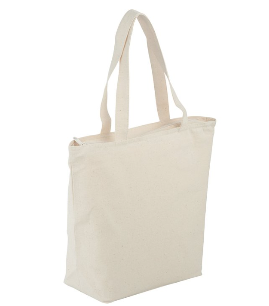 The Maine Zippered Cotton Tote Bag – Stylish, Secure, and Perfect for Carrying Your Essentials with Ease